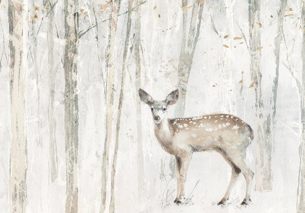 Hert in het bos Fotobehang 14911
