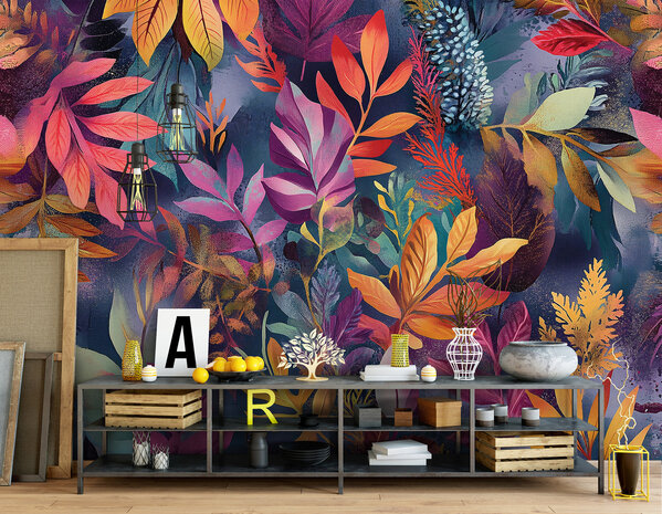 Kleurrijke Planten Fotobehang 15536