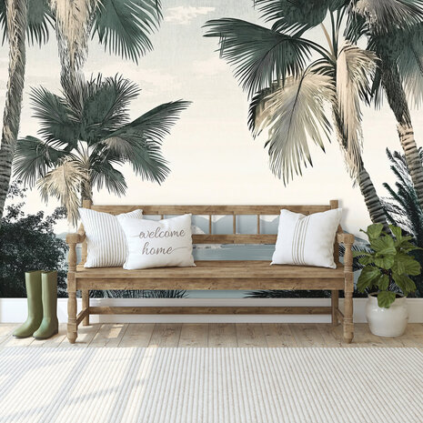 Palmbomen Eiland Fotobehang 15519