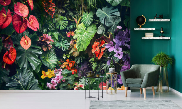 Kleurrijke Planten &amp; Bloemen Fotobehang 15380