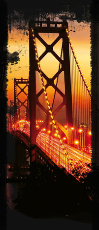 Golden Gate Bridge City Urban Deurposter Fotobehang 422VET