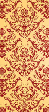 Pattern Abstract Vintage Deurposter Fotobehang 516VET