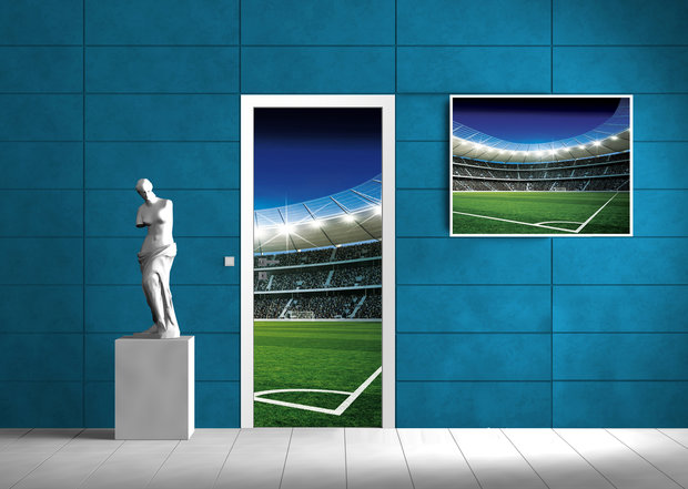 Football Pitch Deurposter Fotobehang 324VET