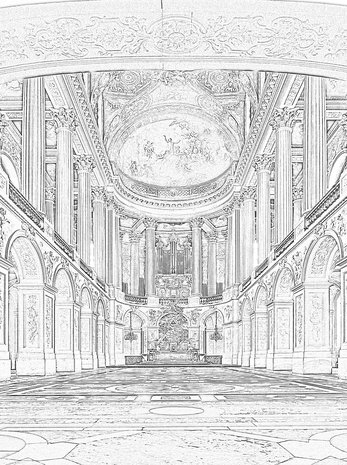 Great Hall Ballroom in Versaille Fotobehang 10690VEA