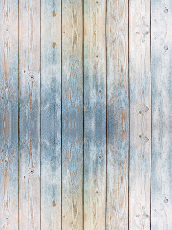 Blue Wooden Planks Fotobehang 10670VEA