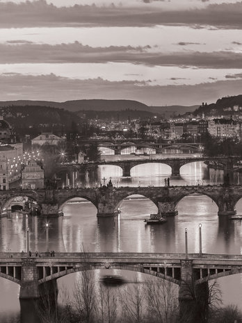 Prague Bridges over Vltava Fotobehang 10718VEA