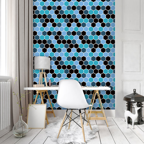 Hexagon Mosaic Fotobehang 10733VEA