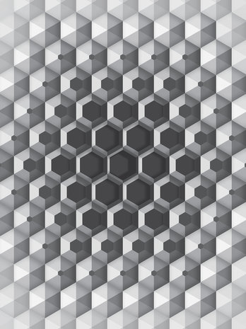 3D Hexagons Fotobehang 10760VEA