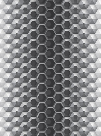 3D Hexagons Fotobehang 10762VEA