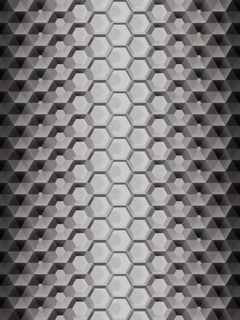 3D Hexagons Fotobehang 10763VEA
