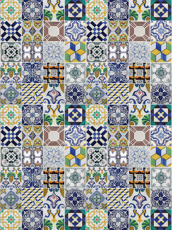 Colourful Tiles Fotobehang 10856VEA