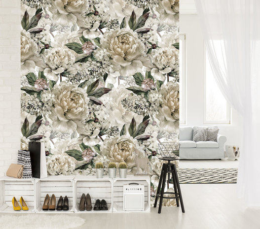 Beige Peonies Fotobehang 10934VEA