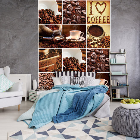 I Love Coffee Collage Fotobehang 10449VEA