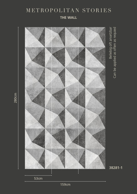 AS Creation The Wall 3D Behang 38281-1