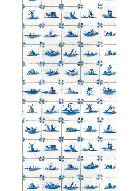 KEK Amsterdam Royal Blue Tiles WP-372 (Met Gratis Lijm)