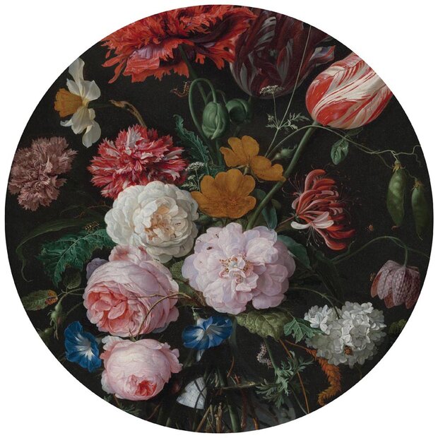Stilleven met Bloemen Rijksmuseum Cirkel Behang SK21400VEZ