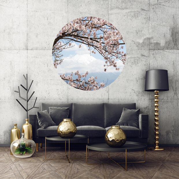 Cherry Blossom Cirkel Behang 11800VEZ