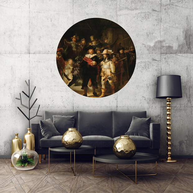 De Nachtwacht Rijksmuseum Cirkel Behang SK576VEZ