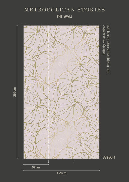 AS Creation The Wall Jungle 38280-1 (Roze / Beige)