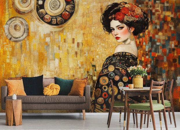 Gustav Klimt Style Fotobehang 15549