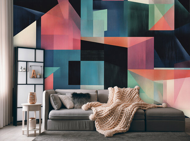 Grafisch Retro Fotobehang 15521