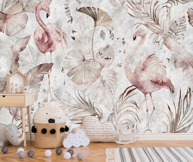 Flamingo&#039;s Fotobehang 15097