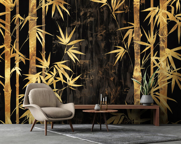Bamboebos Fotobehang 15143