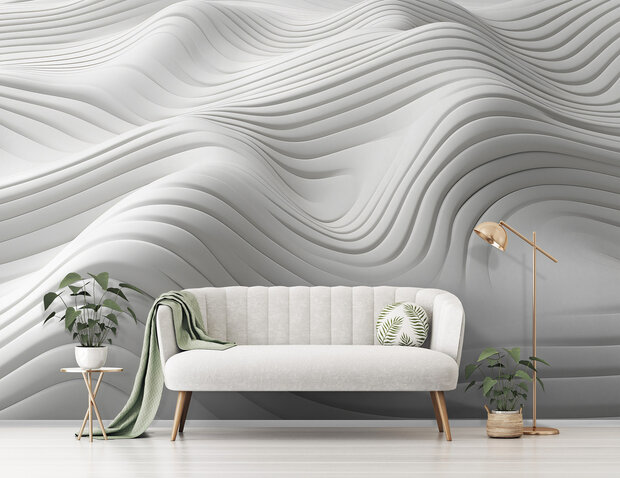 Grafisch Golvend Patroon Fotobehang 15019