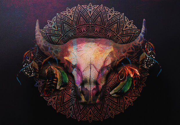 Mandala Bull Fotobehang 14309