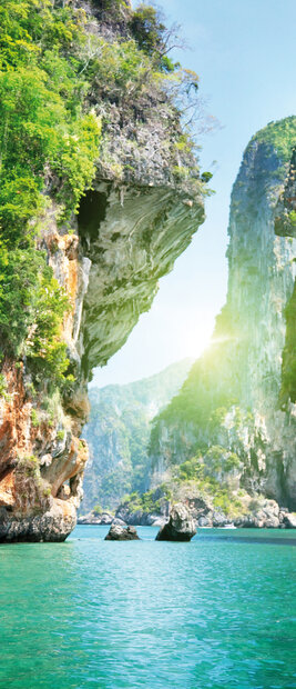 Beach Sea Sand Landscape Deurposter Fotobehang 137VET