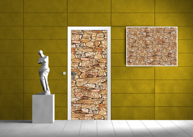 Stone Wall Rock Deurposter Fotobehang 243VET