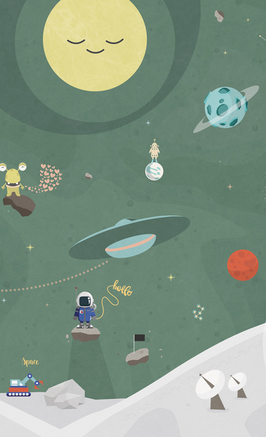 BN Wallcoverings #Smalltalk 30805b #S Space adventures 1
