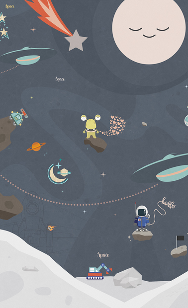 BN Wallcoverings #Smalltalk 30806 #S Space adventures 2