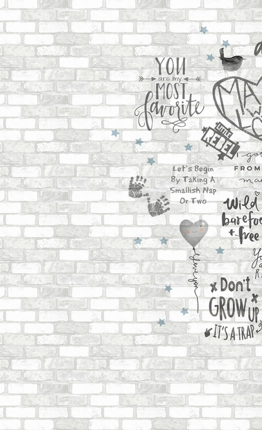 BN Wallcoverings #Smalltalk 30807 #S Wall stories 1 large