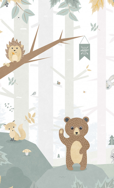 BN Wallcoverings #Smalltalk 30809b #S Forest animals 1