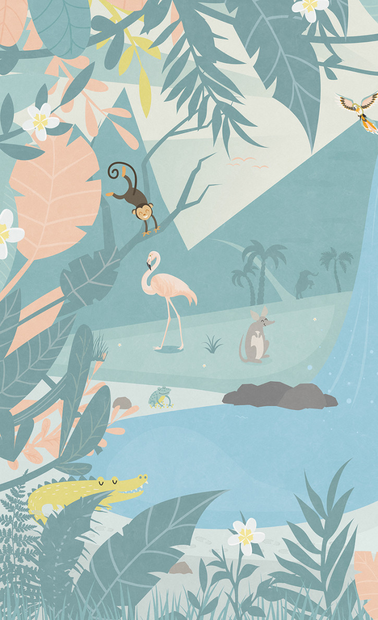 BN Wallcoverings #Smalltalk 30801 #S Tropical dream 1