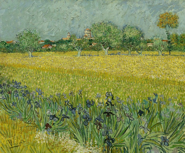 BN Wallcoverings Van Gogh / No Limits 30543 Veld met irissen