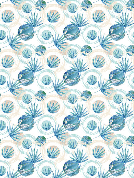 Blue Leaves Fotobehang 10746VEA