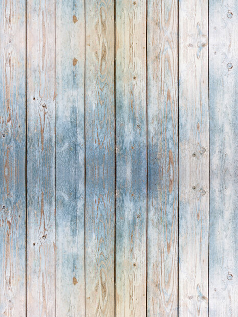 Blue Wooden Planks Fotobehang 10670VEA